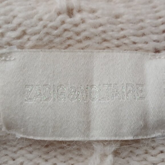 Zadig & Voltaire Daphnee Alpaca Lambswool Blend Open Cardigan Sweater Size S - Picture 8 of 8
